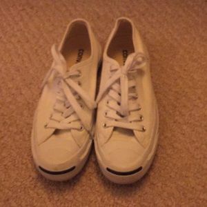 White converse sneakers Jack Purcell JCrew